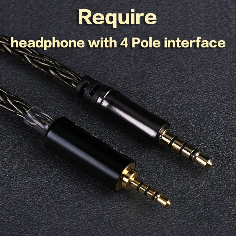 OPENHEART 8 Core Headphone Cable For Philips SHP9500 SHP9600 Fidelio X2HR Audeze MM100 Hifiman HE-R9 HE-R10 Fostex T60RP 2m 3m