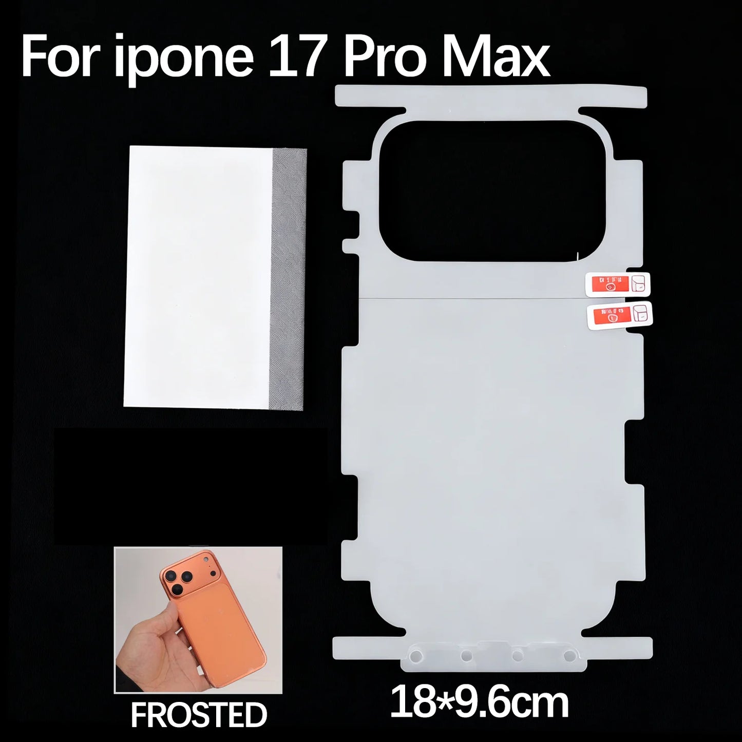Full Coverage Back Hydrogel Film For iPhone 17 Pro Max Scratch-Resistant Back Cover Protective Film Ultra-Thin HD Soft Back Film