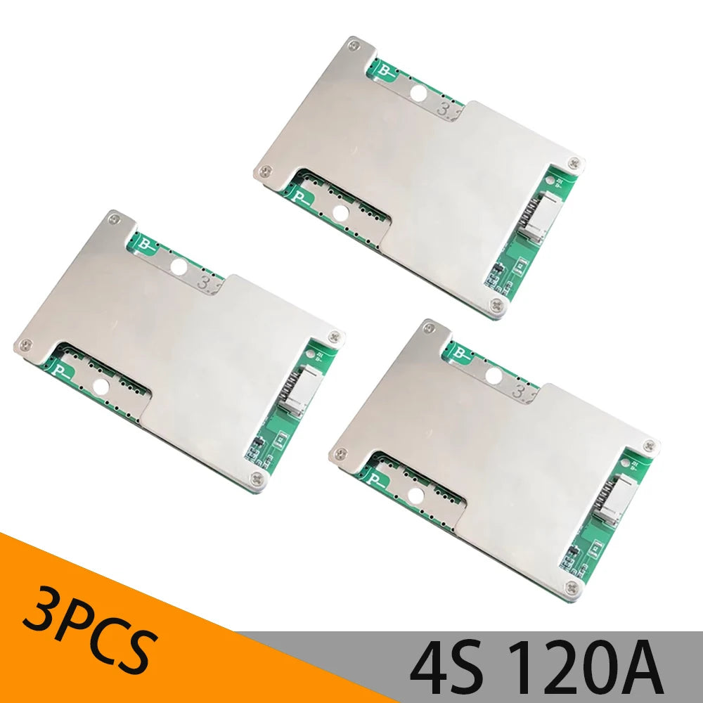4S 12V 120A LiFePO4 Li-on Battery Protection Board with Power Battery Balance/Enhance BMS PCB For Car Motorcycle Electric Drill