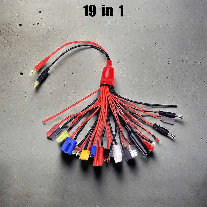 Multifunction Balance Charging 19IN1/8IN1 19 in 1/8 in 1 Cable Adapter XT60 EC3 EC5 HXT TAMIYAS for IMAX B6 B6AC Charger