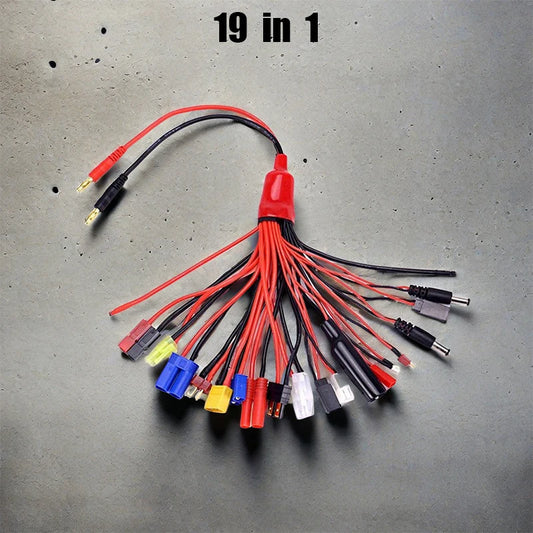 Multifunction Balance Charging 19IN1/8IN1 19 in 1/8 in 1 Cable Adapter XT60 EC3 EC5 HXT TAMIYAS for IMAX B6 B6AC Charger