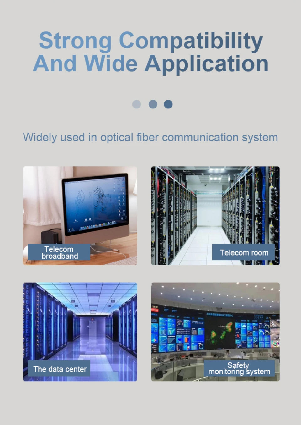 ONTi 0.5-100m SC/APC-LC/APC Fiber Optic Patch Cord 2.0mm SingleMode OS2 Optical Cable SM Simplex Fiber Optic Jumper FTTH