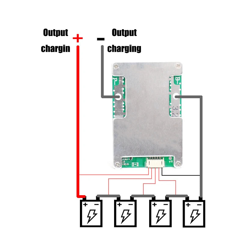 4S 12V 120A LiFePO4 Li-on Battery Protection Board with Power Battery Balance/Enhance BMS PCB For Car Motorcycle Electric Drill