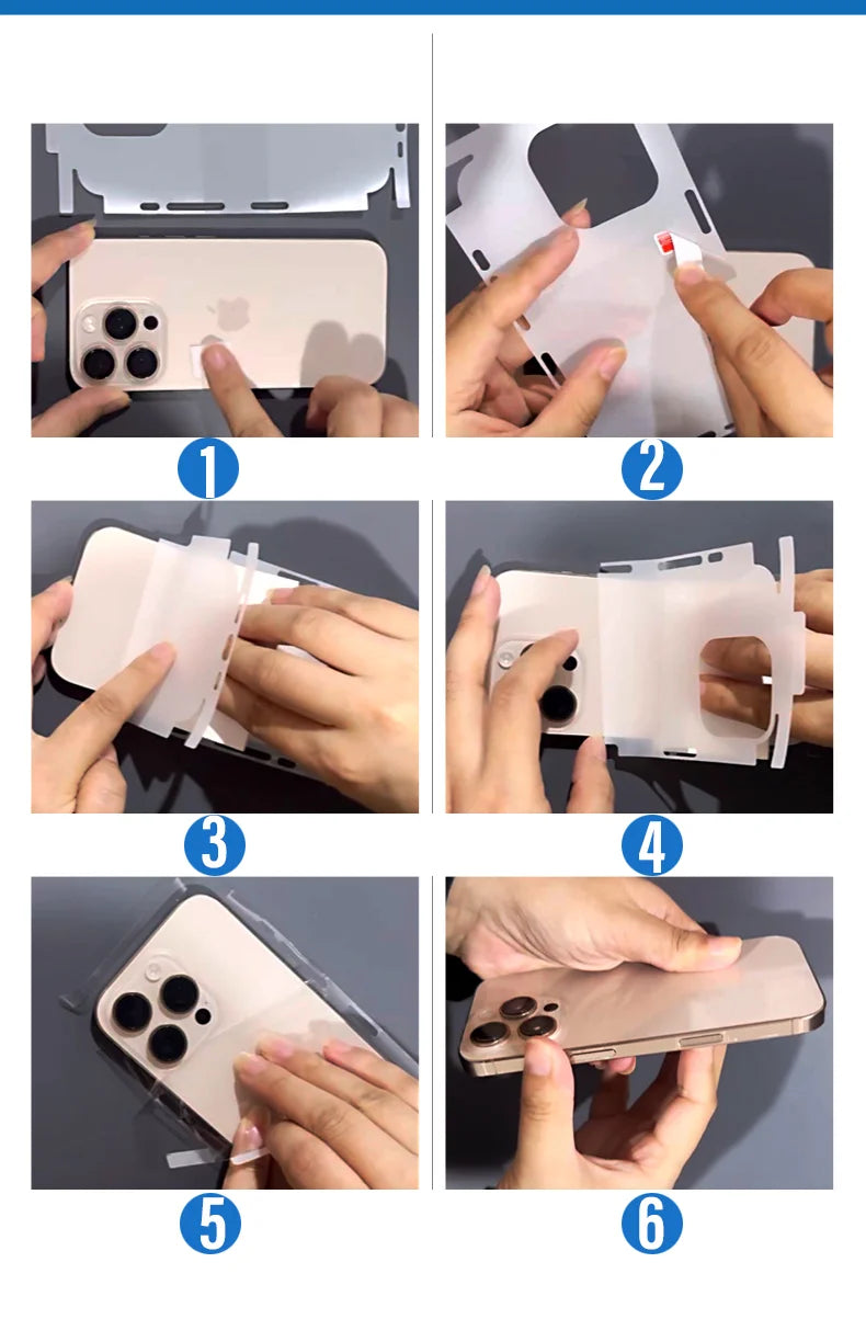 Full Coverage Back Hydrogel Film For iPhone 17 Pro Max Scratch-Resistant Back Cover Protective Film Ultra-Thin HD Soft Back Film