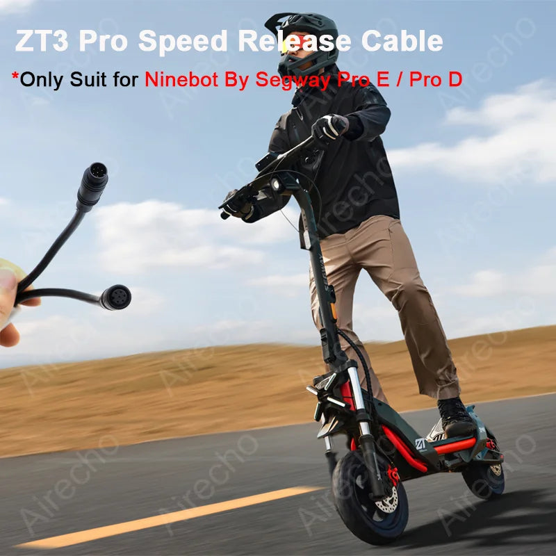 Customized Unlock Speed limit Cable Riding Speed 35km/h for Ninebot by Segway ZT3 Pro/ProE/ProD E-Scooter Release Speed Line