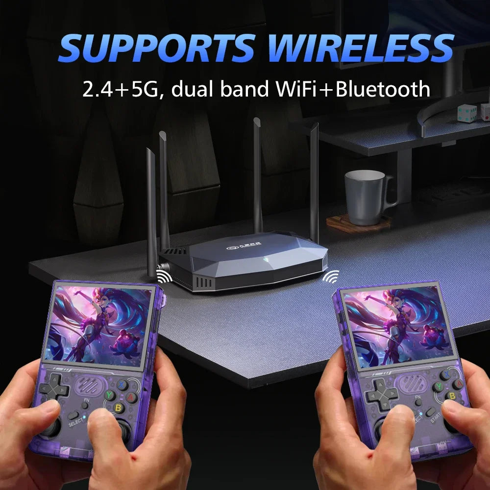 BOYHOM R36XX Retro Handheld Console Open-Source Linux System bult-in wifi Game Consoles 3.5inch IPS Screen Portable Video Player