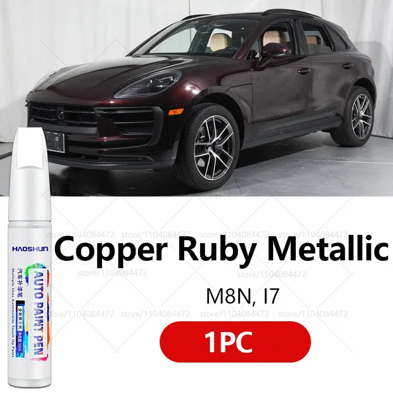 Car Paint Repair Pen For 2014-2025 Porsche Macan Paint Scratch Repair Accessories White S9R Chalk M9A Blue MD5 Green M6C