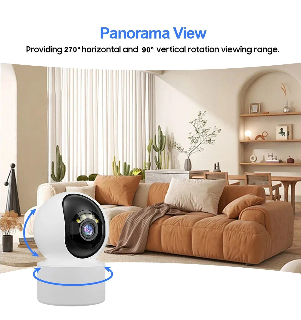 Yoosee 5MP WiFi Indoor PTZ Mini IP Camera 3MP Baby Monitor Color Night Vision Two Way Audio Auto Tracking Surveillance Cameras