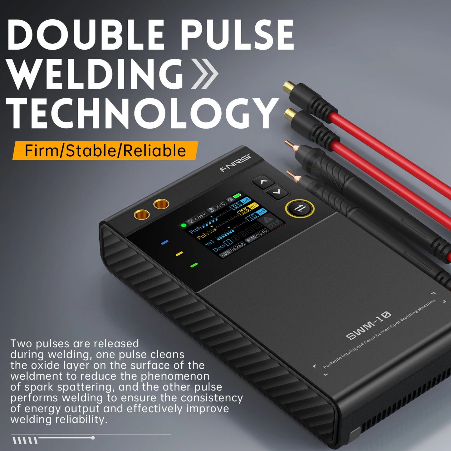 FNIRSI SWM-10 Mini Spot Welder, 5000mAh, for assembling 18650 batteries, 0.25mm