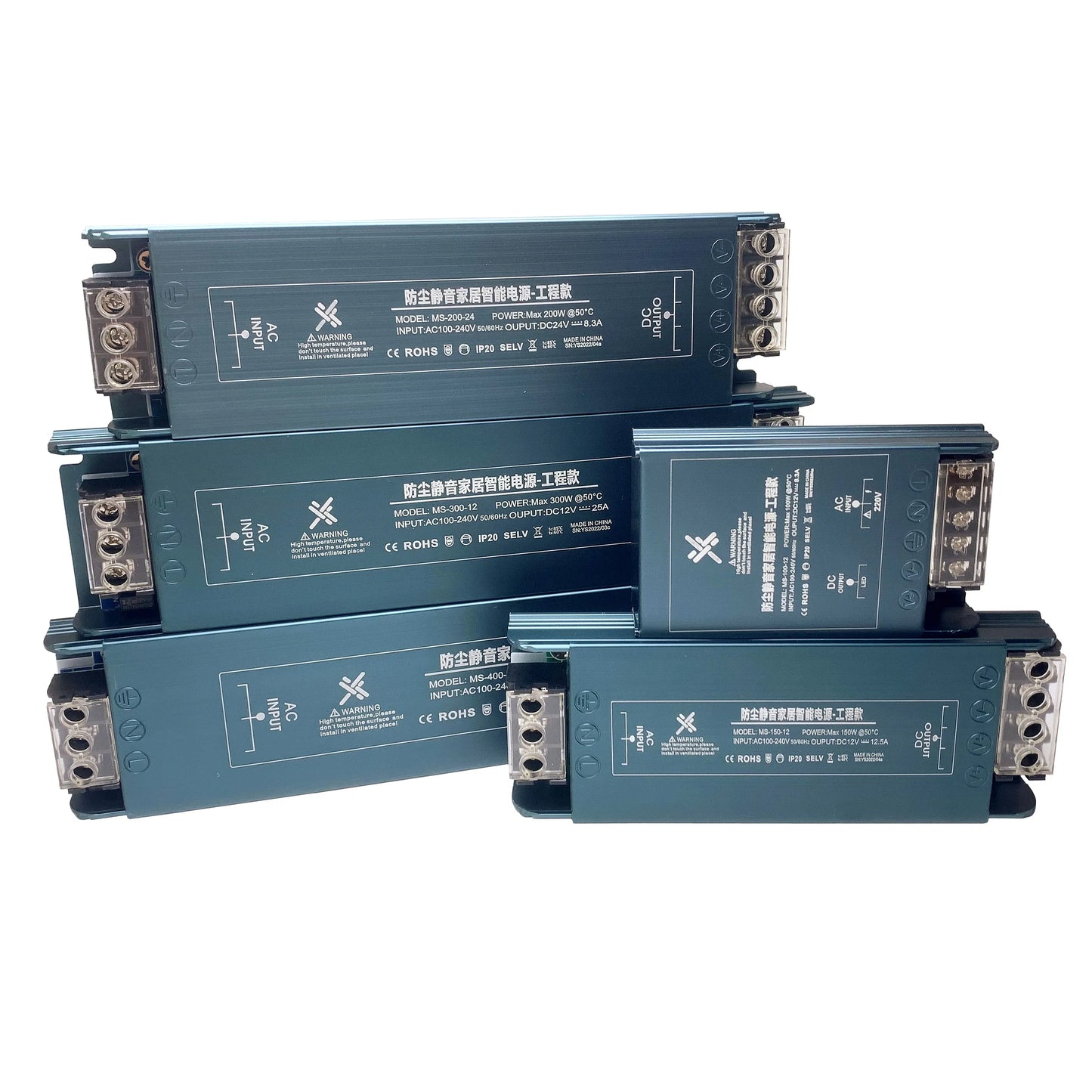 LED Power Supply AC110V 220V To DC12V 24V 100W 150W 200W 300W 400W 600W Mini Size Ultra Thin Mute Dustproof Lighting Transformer