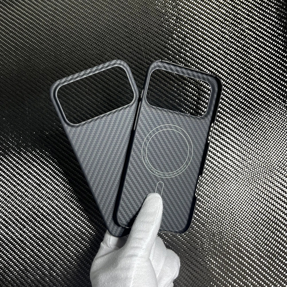 Real Carbon Fiber Case for Magsafe Magnetic  for Iphone 17 Pro Max  Ultra Thin Aramid Phone Cover for Iphone 17 Pro Carbon Case