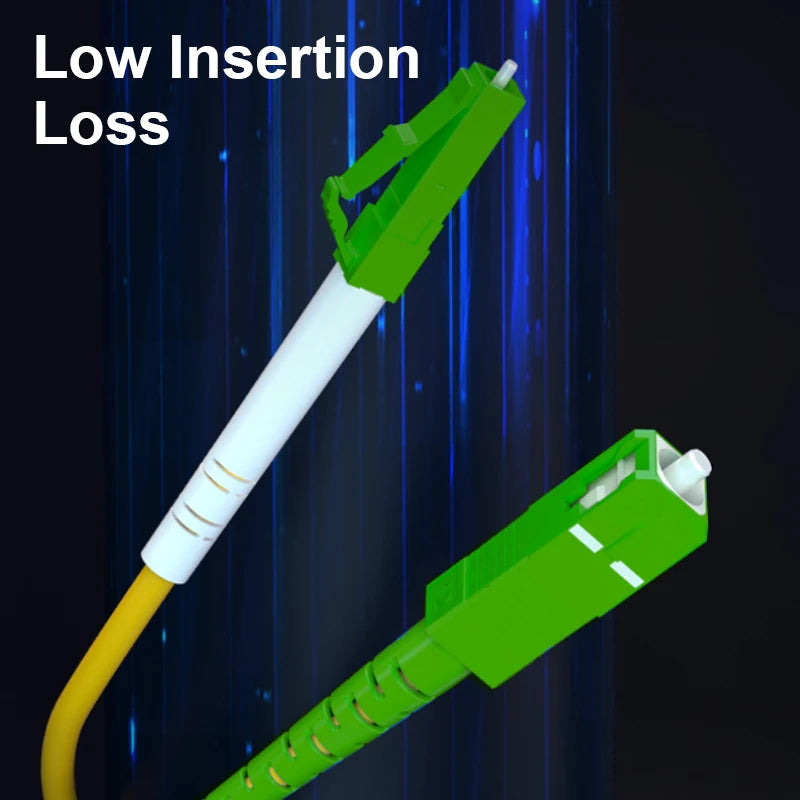 ONTi 0.5-100m SC/APC-LC/APC Fiber Optic Patch Cord 2.0mm SingleMode OS2 Optical Cable SM Simplex Fiber Optic Jumper FTTH