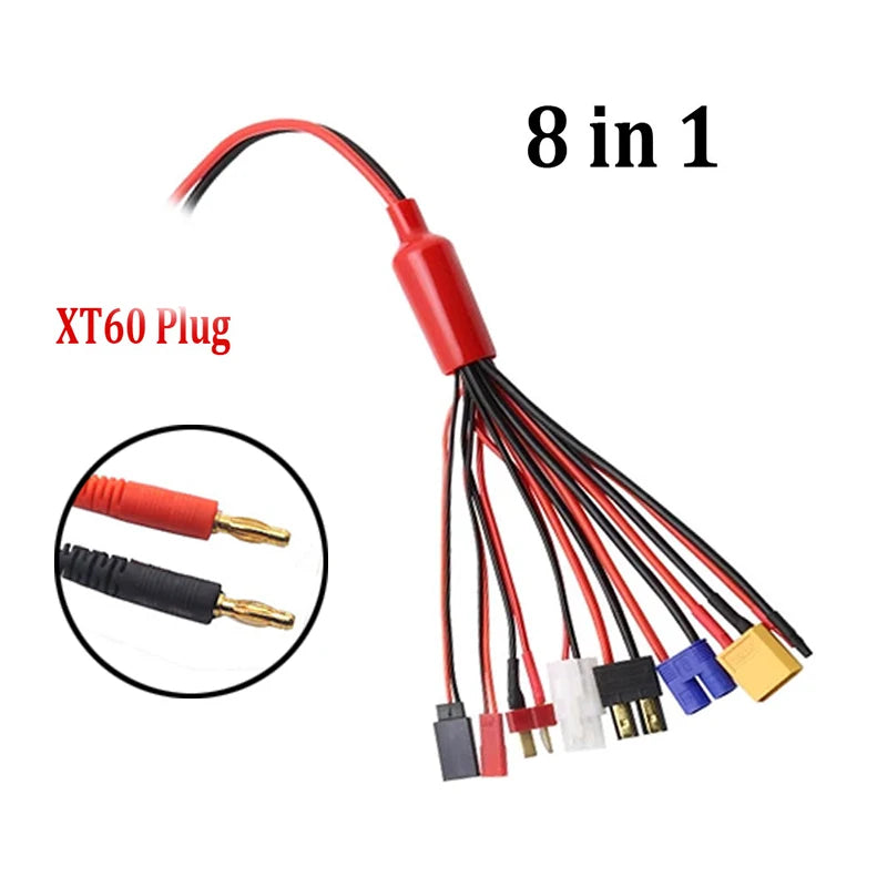 Multifunction Balance Charging 19IN1/8IN1 19 in 1/8 in 1 Cable Adapter XT60 EC3 EC5 HXT TAMIYAS for IMAX B6 B6AC Charger