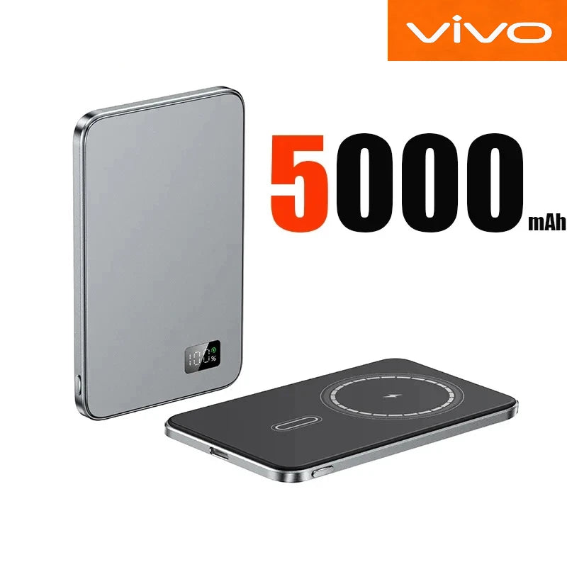 VIVO Magnetic Thin Wireless Power Bank Fast Charge 10000mAh Portable External Backup Battery Watch For Magsafe For iPhone Xiaomi