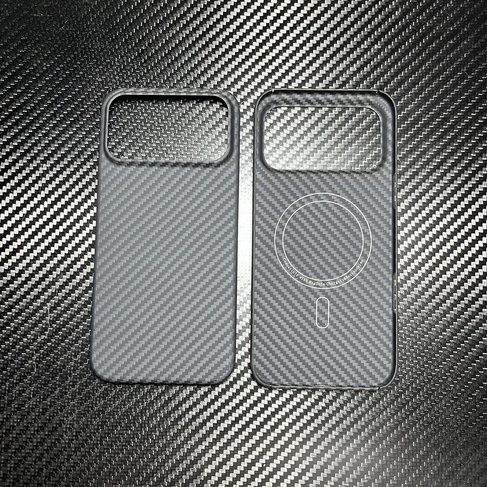 Real Carbon Fiber Case for Magsafe Magnetic  for Iphone 17 Pro Max  Ultra Thin Aramid Phone Cover for Iphone 17 Pro Carbon Case