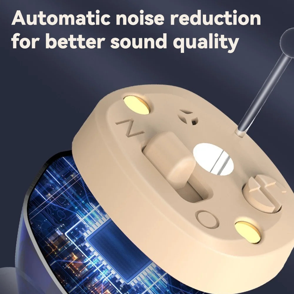 ITE Rechargeable Elderly Hearing Aid Deaf Invisible Hearing Aids Digital Display The Listening Device Wireless hearing Amplifier
