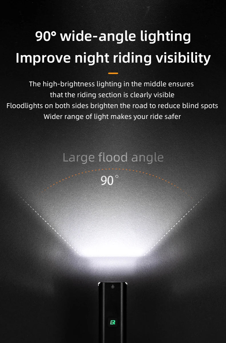 ROCKBROS 1000 Lumen Bike Light 4500mAh Bike Lamp modes Bicycle Headlight LED Flashlight Bike Accessories