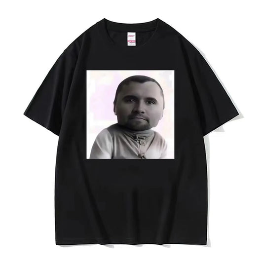 Funny Charlie Kirk Baby Face Meme Graphic Tee Shirt Men Women Fashion Classic Short Sleeve T-shirt Oversized 100_ Cotton T Shirt