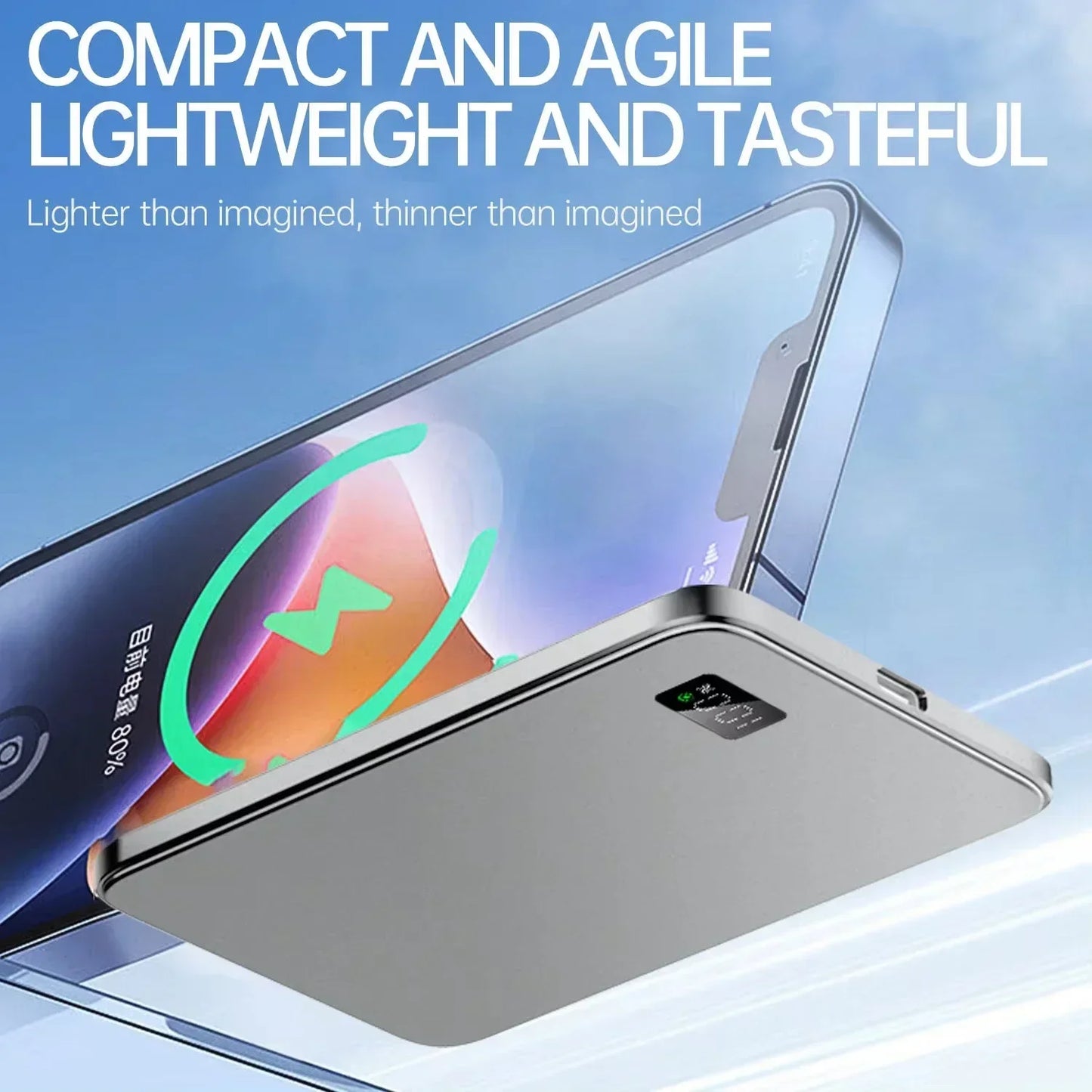 500000mAh 3C Certification Thin Power Bank Ultra For MagSafe 22.5W Magnetic Wireless Fast Charging Portable Battery for Phone