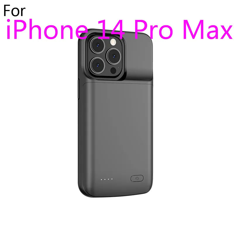 smart Battery Case for iPhone 14 13 12 11 Pro Max iPhone XS Max XR 5 6 7 8 Plus SE2 3 Portable Power Bank Charging Charger Cover