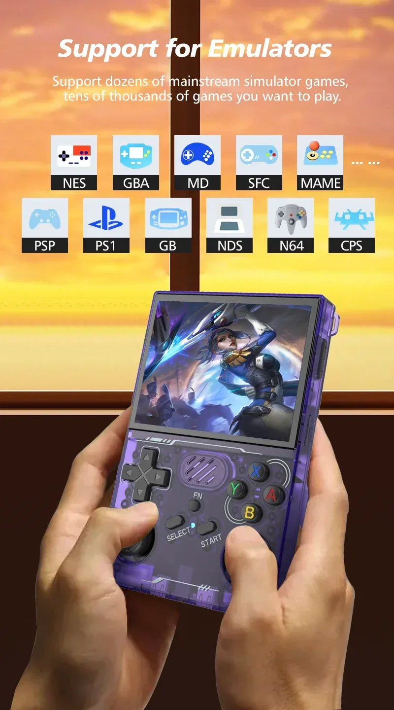 BOYHOM R36XX Retro Handheld Console Open-Source Linux System bult-in wifi Game Consoles 3.5inch IPS Screen Portable Video Player