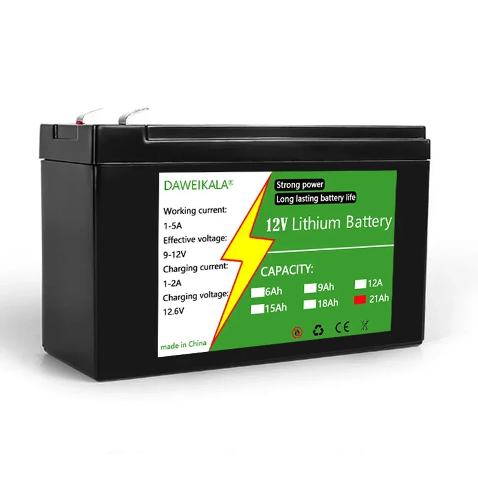 12V Lithium Battery 3S7P Rechargeable Battery 20Ah 21Ah for Solar Energy Electric Vehicle LED power Outdoor supply Battery