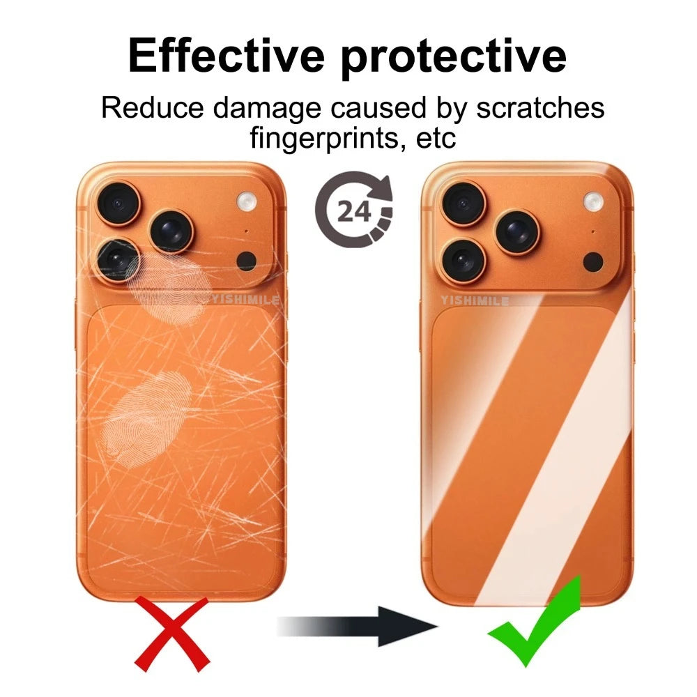 Full Coverage Back Hydrogel Film For iPhone 17 Pro Max Scratch-Resistant Back Cover Protective Film Ultra-Thin HD Soft Back Film
