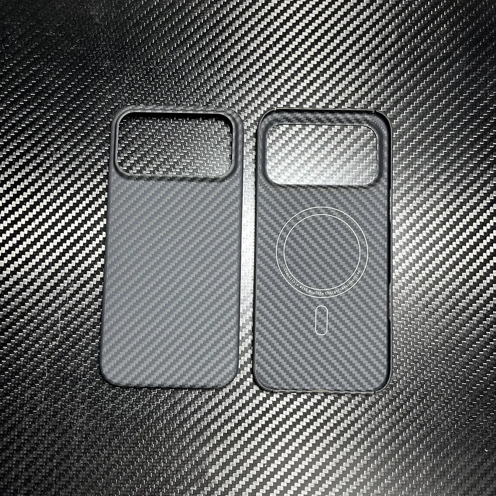 Real Carbon Fiber Case for Magsafe Magnetic  for Iphone 17 Pro Max  Ultra Thin Aramid Phone Cover for Iphone 17 Pro Carbon Case