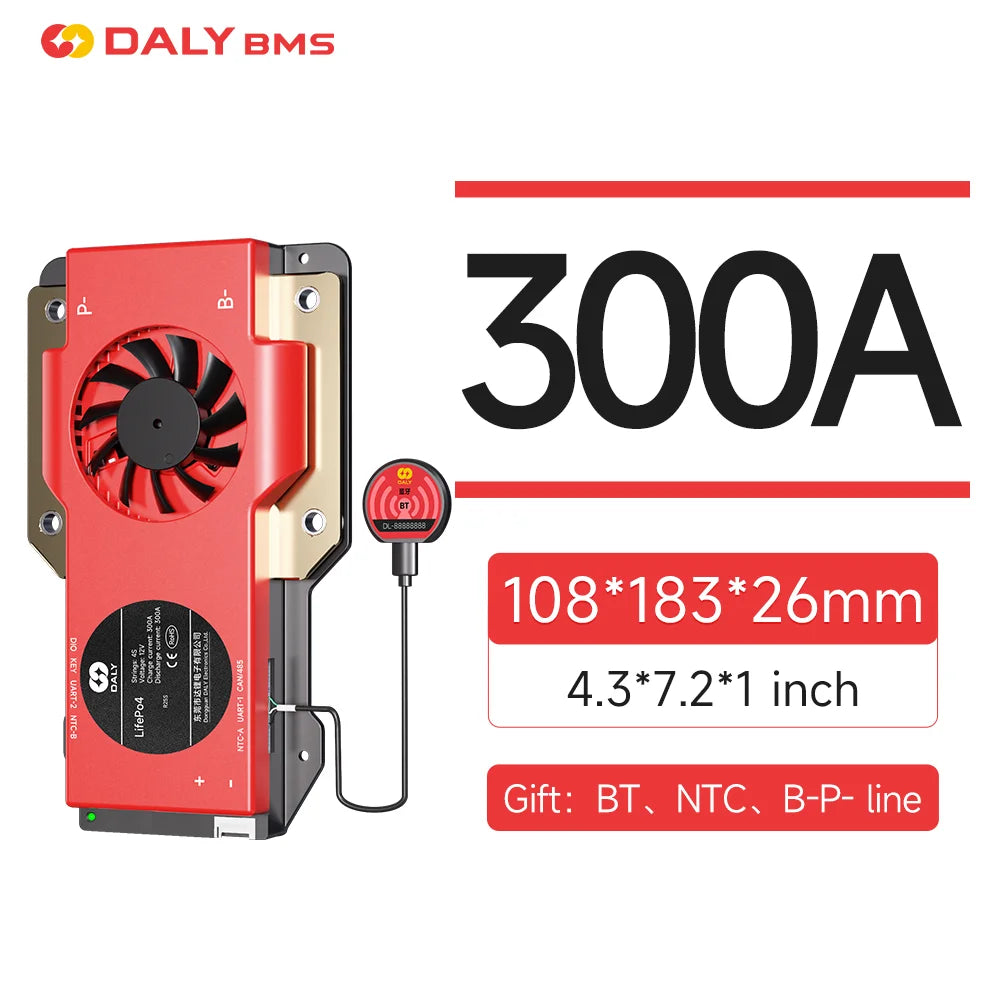 Daly Smart BMS 4S Lifepo4 12V 100A 3S 8S 24V 40A 60A 150A 16S 48V 200A 250A BMS with CANBUS RS485 Li-ion 3.7V 3.2V Battery BMS
