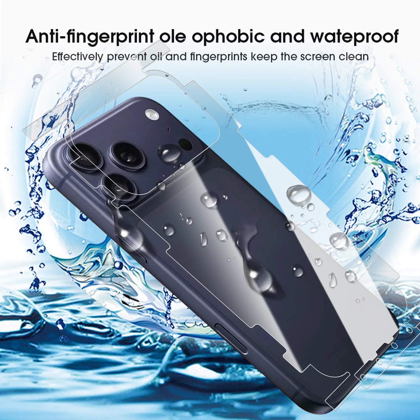 Full Coverage Back Hydrogel Film For iPhone 17 Pro Max Scratch-Resistant Back Cover Protective Film Ultra-Thin HD Soft Back Film