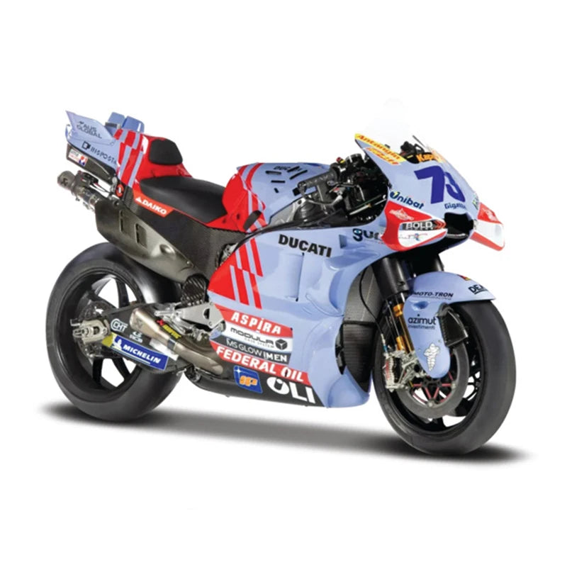 MAISTO 1:18 Ducati MotoGP 2024 Diecast Models Gresini Racing Edition #73 #93 for Enthusiasts Premium Alloy Motorcycle Replicas