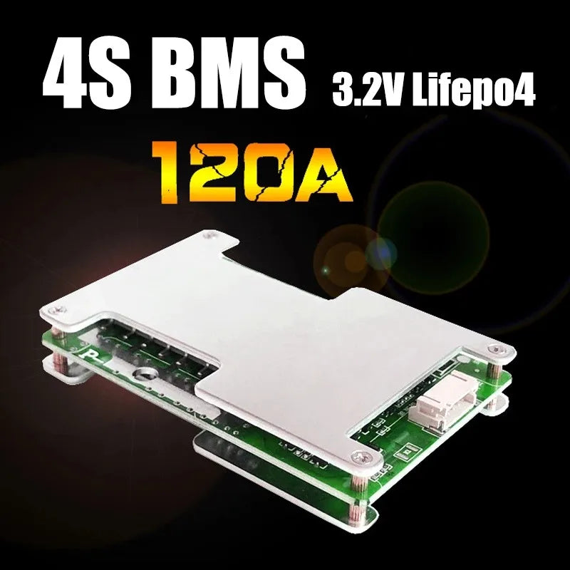 4S 12V 120A LiFePO4 Li-on Battery Protection Board with Power Battery Balance/Enhance BMS PCB For Car Motorcycle Electric Drill