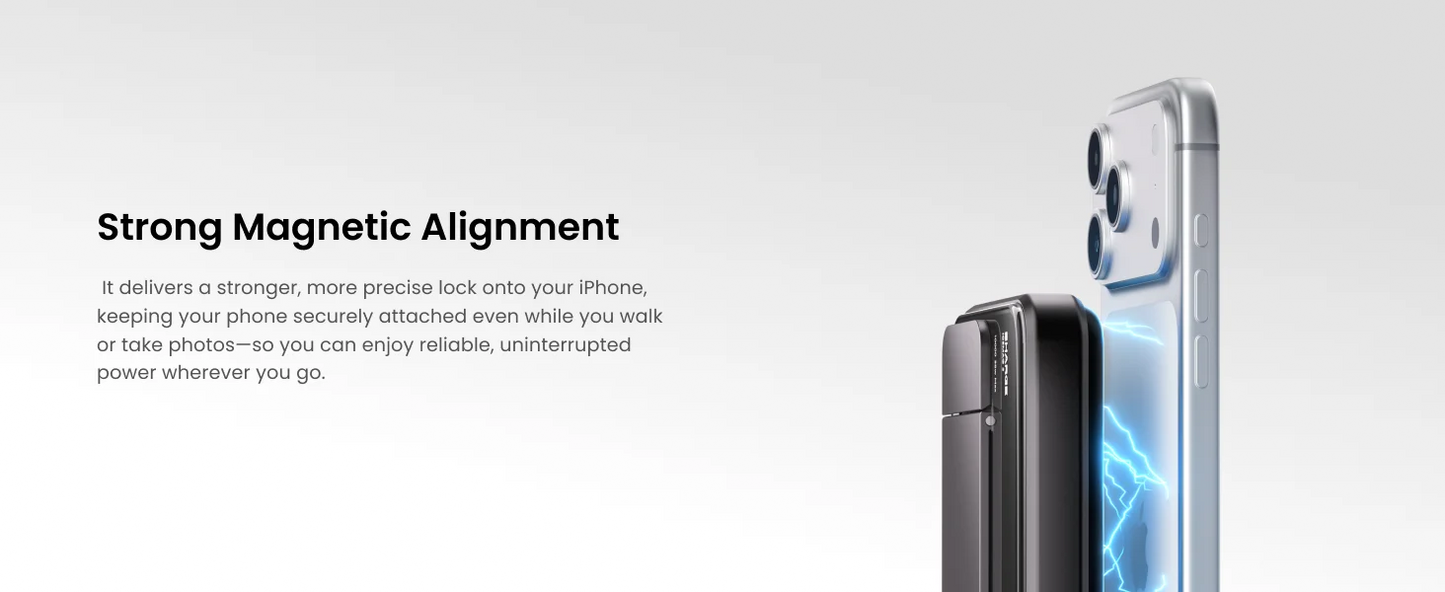 SHARGE Qi 2.2 25W Power Bank Wireless Fast Charge 10000mAh Type C Cable for MagSafe Portable Charger External Battery