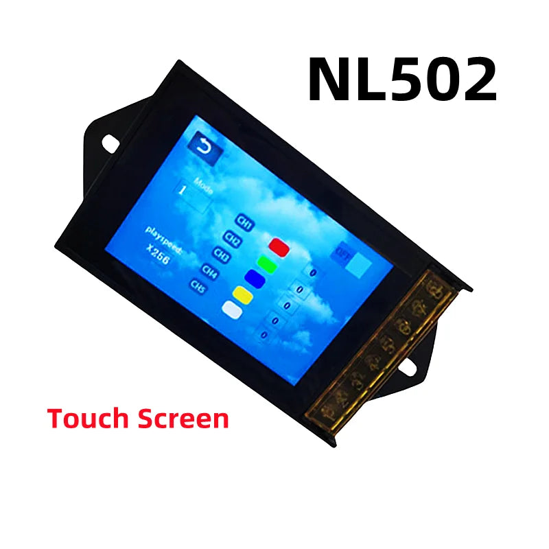 Touch Screen WiFi Time Programmable RGBW LED Controller TC421 TC420 TC421SJ TC420SJ NL502 12V 24V 5CH 20A LED Strip Dimmer