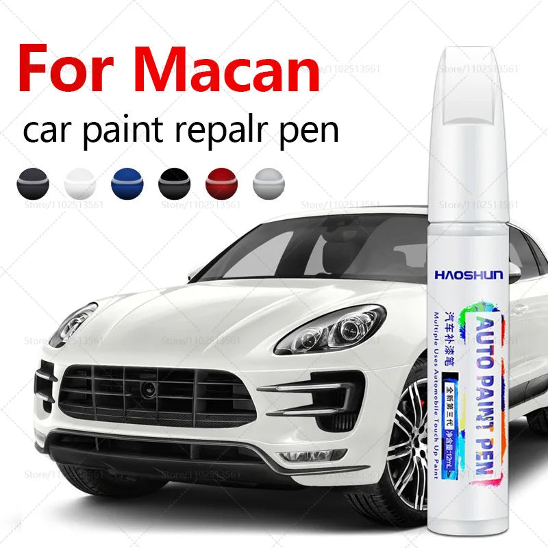 Car Paint Repair Pen For 2014-2025 Porsche Macan Paint Scratch Repair Accessories White S9R Chalk M9A Blue MD5 Green M6C