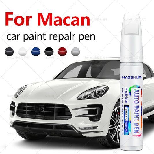 Car Paint Repair Pen For 2014-2025 Porsche Macan Paint Scratch Repair Accessories White S9R Chalk M9A Blue MD5 Green M6C