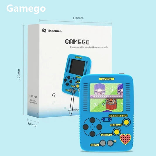 GameGo programmable Game Console Portable Handheld Game Console Kid's Primary Secondary School Programming Toy Teaching Aids