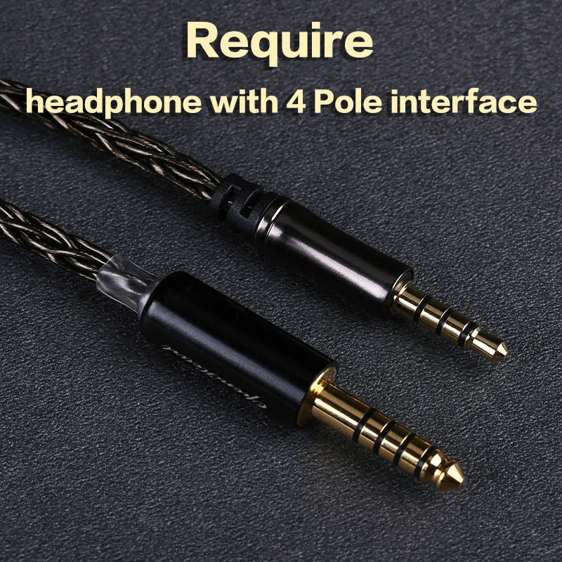 OPENHEART 8 Core Headphone Cable For Philips SHP9500 SHP9600 Fidelio X2HR Audeze MM100 Hifiman HE-R9 HE-R10 Fostex T60RP 2m 3m