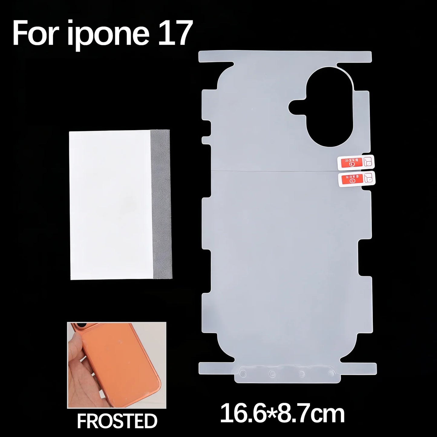 Full Coverage Back Hydrogel Film For iPhone 17 Pro Max Scratch-Resistant Back Cover Protective Film Ultra-Thin HD Soft Back Film