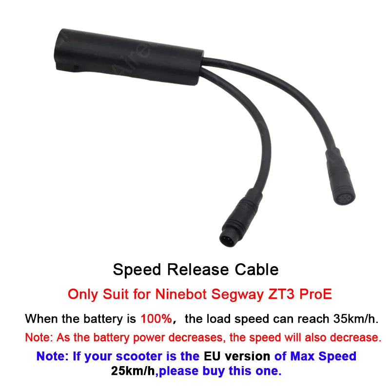 Customized Unlock Speed limit Cable Riding Speed 35km/h for Ninebot by Segway ZT3 Pro/ProE/ProD E-Scooter Release Speed Line