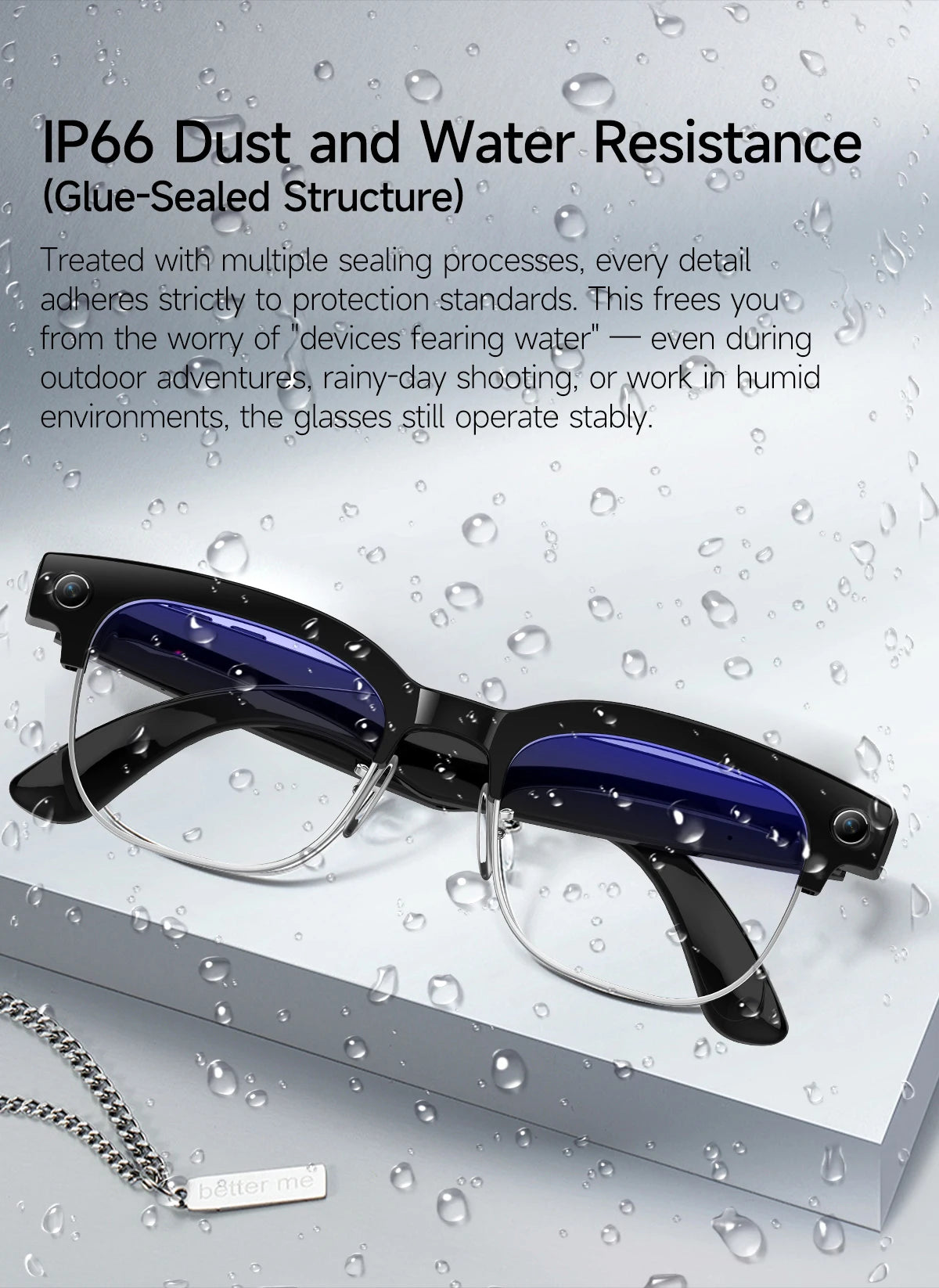 2026 New AI Smart Glasses 4K 8MP HD Camera Video 1080P 100+ Languages Translation WiFi Sunglasses Bluetooth Call Music Men Women