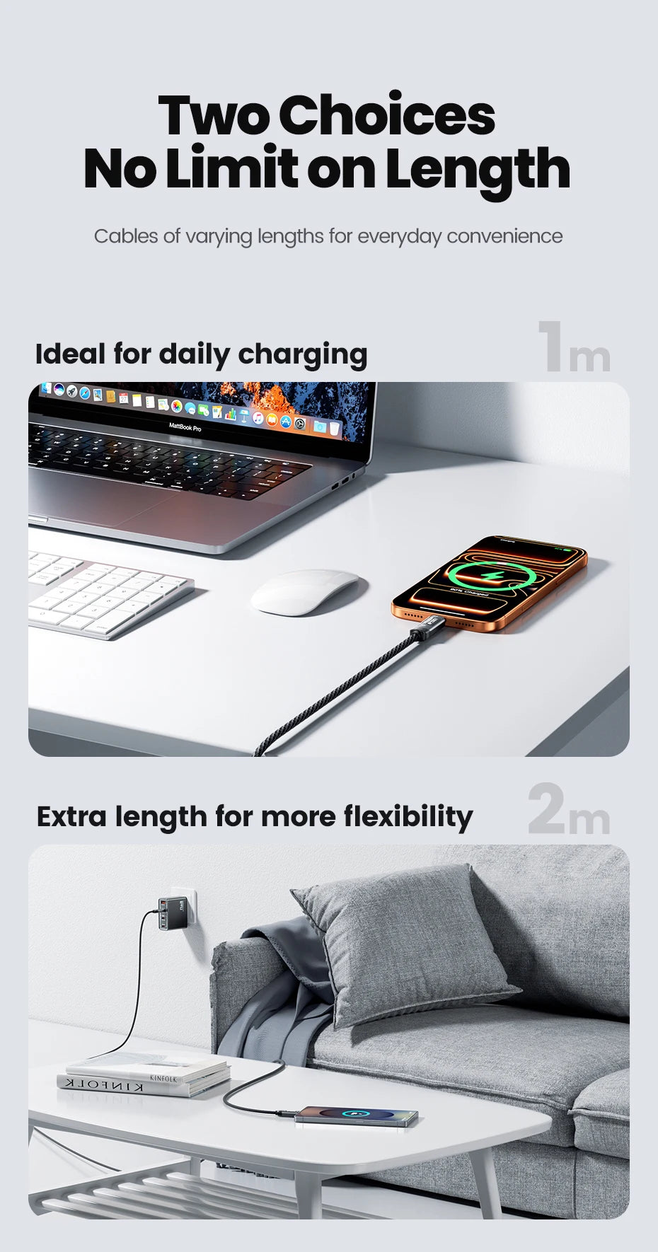 Toocki PD 100W USB C Cable 6A Fast Charging OLED Digital Display Cable For Huawei P70 60 Mate 70 60 Honor Xiaomi iPhone 17 16Pro