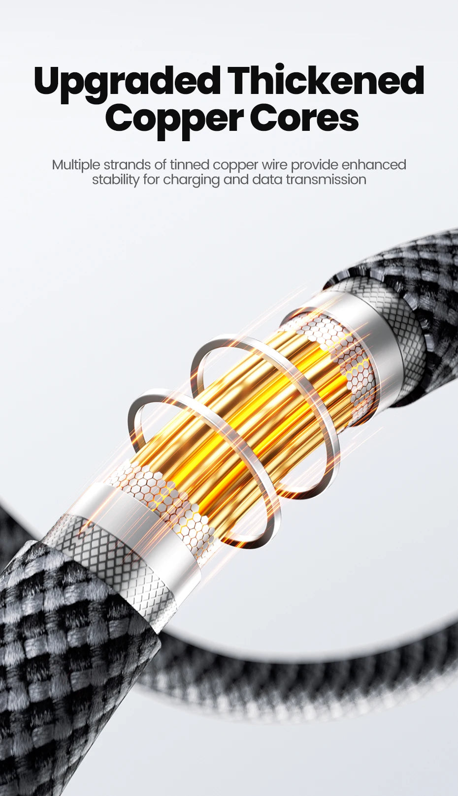 Toocki PD 100W USB C Cable 6A Fast Charging OLED Digital Display Cable For Huawei P70 60 Mate 70 60 Honor Xiaomi iPhone 17 16Pro
