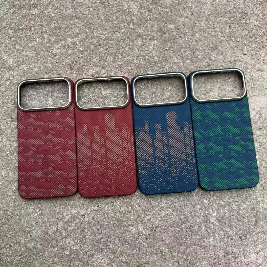 for Magnetic magsafe charger for iPhone 17 pro max carbon fiber case Ultra Thin aramid fiber cover for iPhone 17 pro carbon case