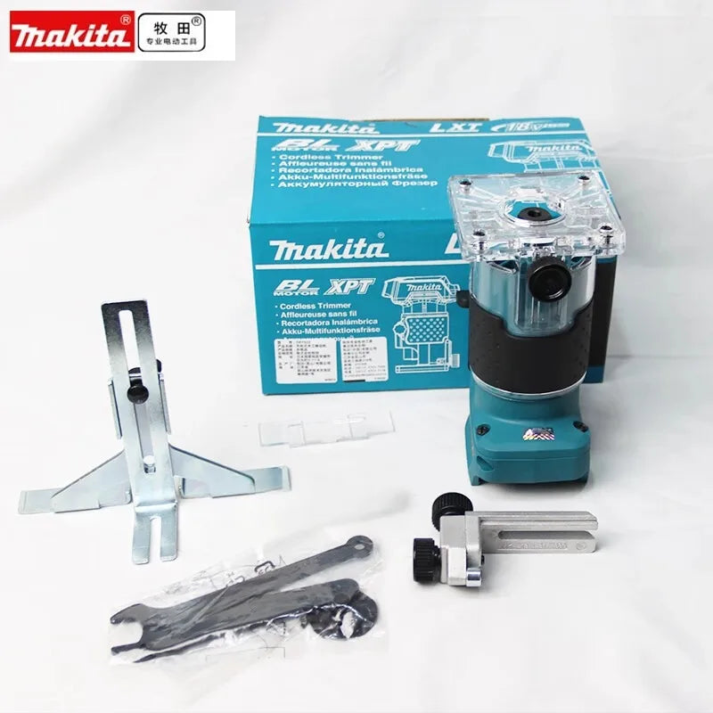 Makita DRT52 Cordless Woodworking Trimmer 18V Slotting Multi-function Electric Wood Milling Woodworking Trimmer 18V Battery