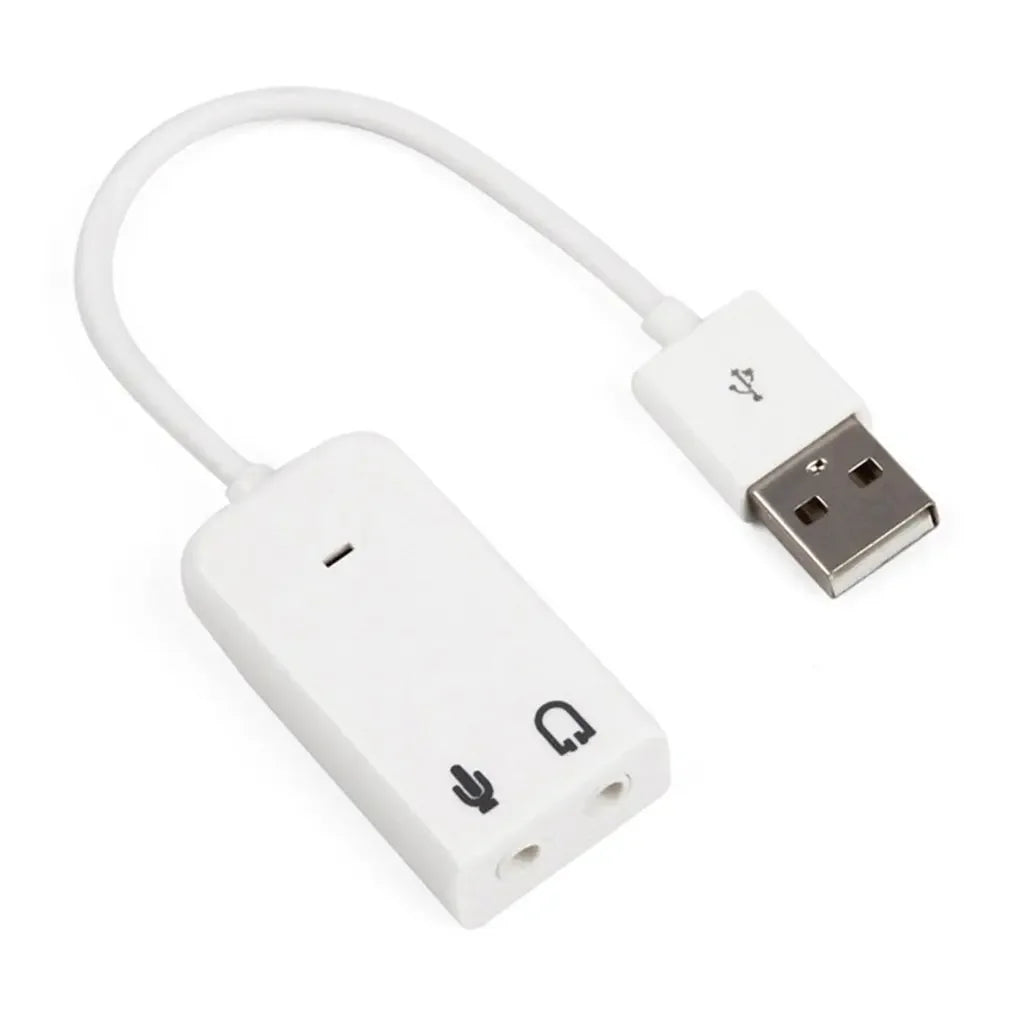 For Windows Mac Linux Pc Laptop Sound Card With 3.5mm Headphone And Microphone Jack Usb Audio Adapter External Sound Card
