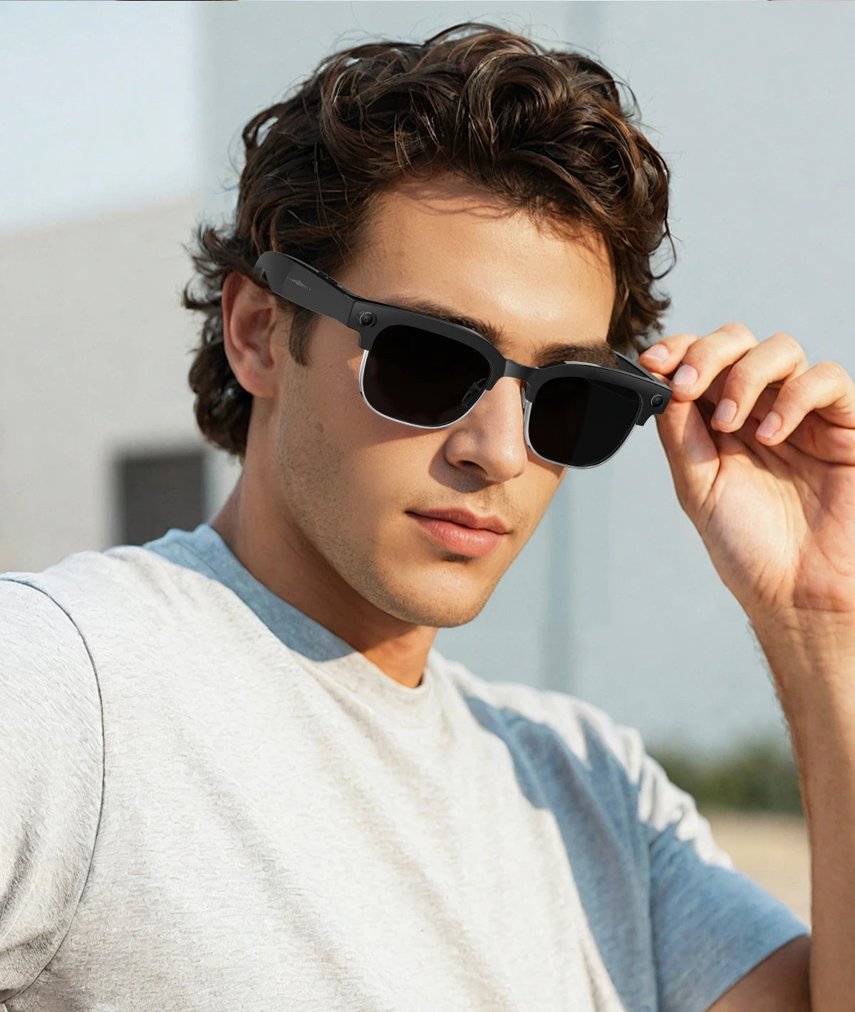 2026 New AI Smart Glasses 4K 8MP HD Camera Video 1080P 100+ Languages Translation WiFi Sunglasses Bluetooth Call Music Men Women