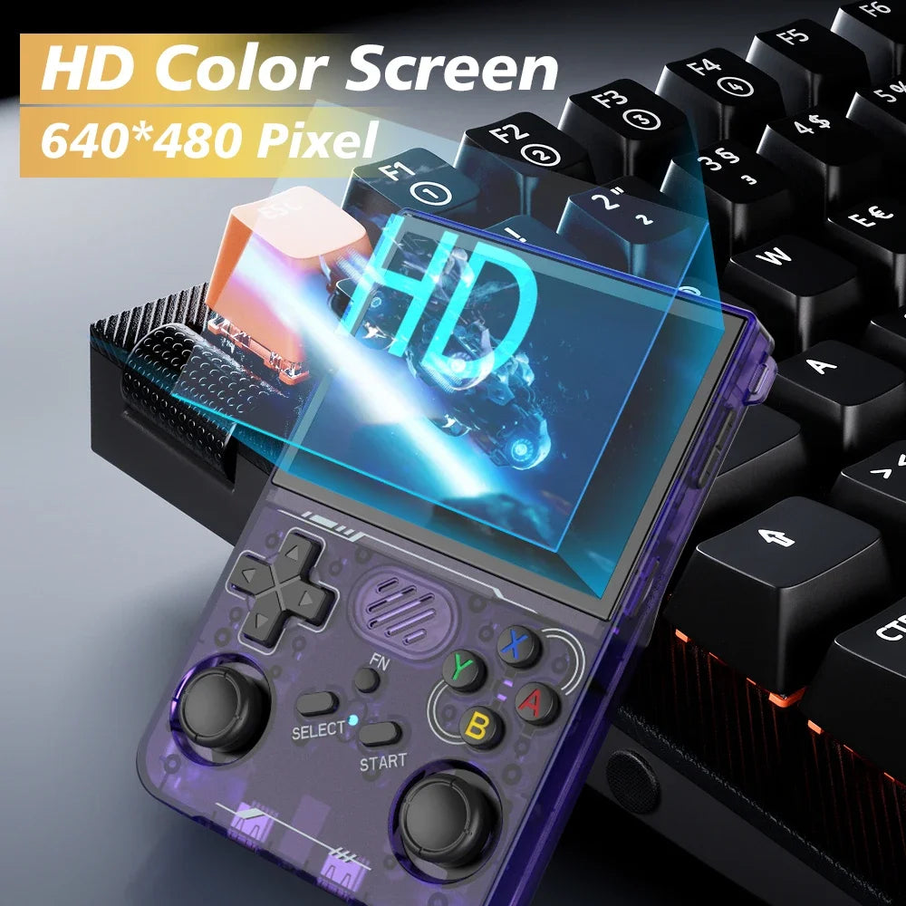BOYHOM R36XX Retro Handheld Console Open-Source Linux System bult-in wifi Game Consoles 3.5inch IPS Screen Portable Video Player