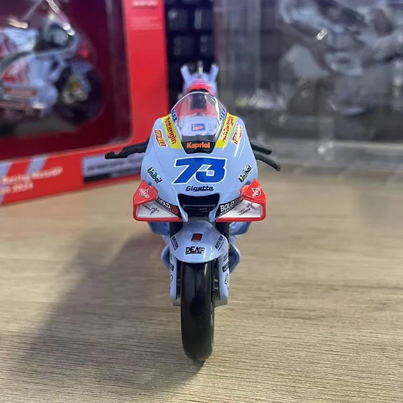 MAISTO 1:18 Ducati MotoGP 2024 Diecast Models Gresini Racing Edition #73 #93 for Enthusiasts Premium Alloy Motorcycle Replicas