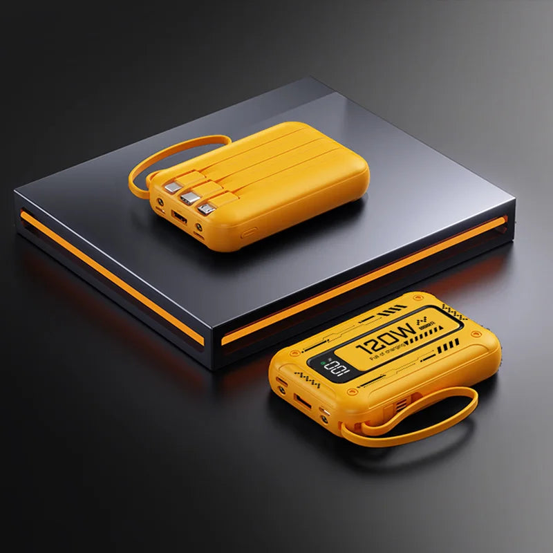50000mAh Mech Wind Bidirectional Super Fast Charging Mini Convenient Comes With Cable Power Bank PD22.5W Mobile Power Bank